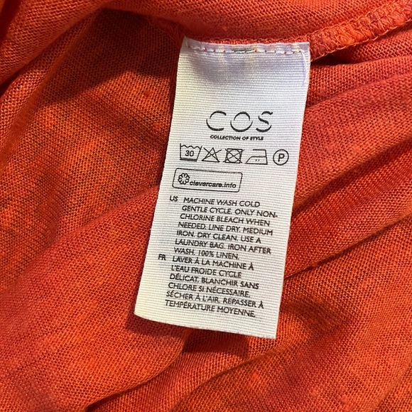 COS red linen maxi dress - Picture 6 of 7